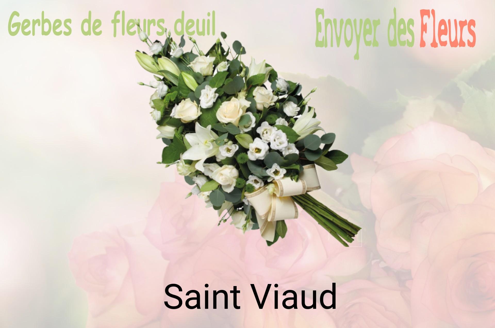 Gerbe de fleurs de deuil livrée à Saint-Viaud